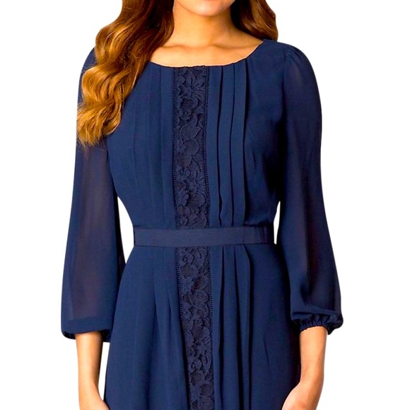 Jessica Simpson Dresses & Skirts - SOLD Navy Jessica Simpson Chiffon Dress Sz 4